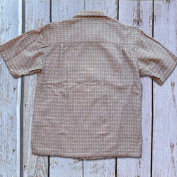 Men's Wit Ford Seersucker Zip Front Short Sleeve Shirt ๐๐๐งก - Picture 3 of 6